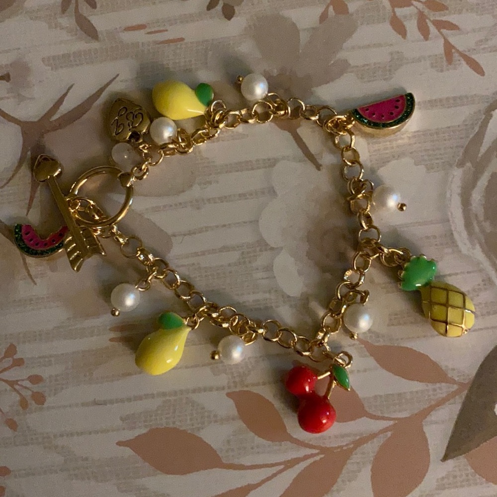 Betsy Johnson Fruits Bracelet
